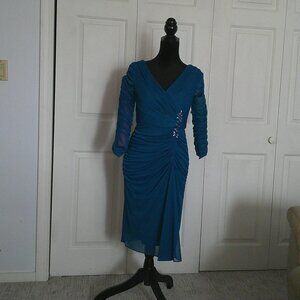 Vintage Blue Liliana Cocktail Dress
